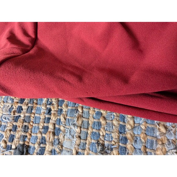 Lulus Rust Red Forever Your Girl Bodycon Mini Dress Size M Faux Wrap Stretch - Picture 3 of 8